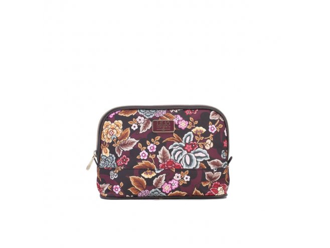 LiLiÓ Winter Poppy M Toiletry Bag květovaná toaletní taštička 25 cm Pecan