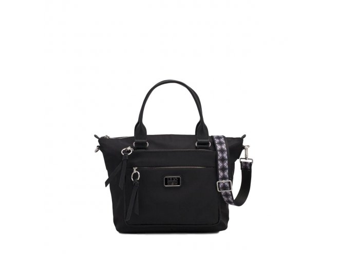 LiLiÓ Solid lilió Handbag elegantní kabelka 28 cm Black 