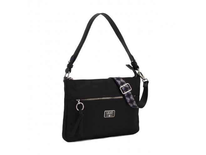 LiLiÓ Solid lilió M Flat Shoulder Bag kabelka na/přes rameno 30 cm Black