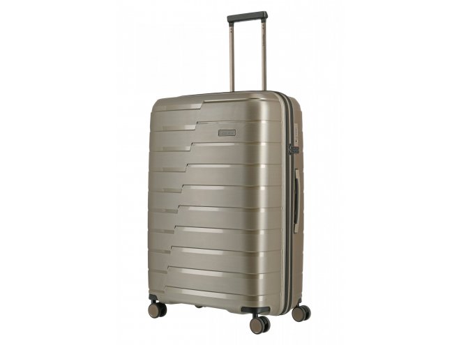 Travelite Air Base L cestovní kufr TSA 77 cm 105 l Champagne 