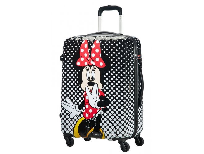 American Tourister Alfatwist Minnie Mouse 65/24 cestovní kufr Polka Dot 