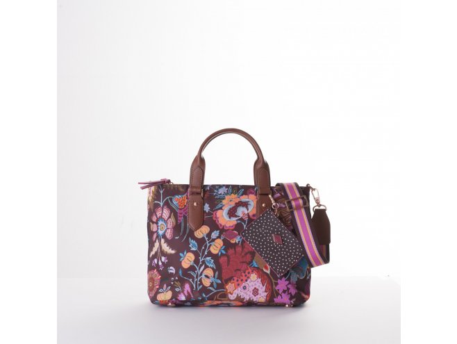 Oilily Amelie Sits Handbag květovaná kabelka 28 cm Port 