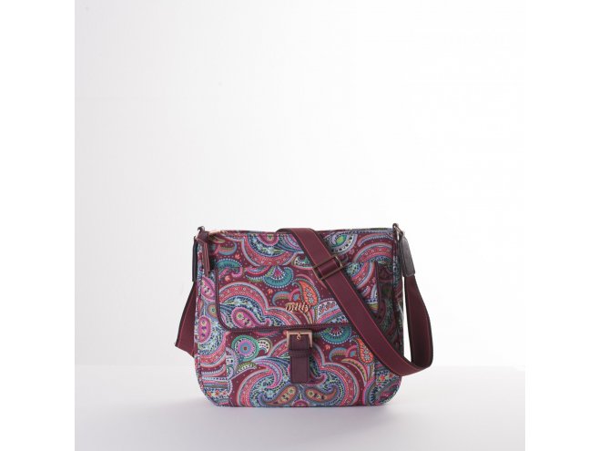 Oilily Helena Paisley M Shoulder Bag květovaná kabelka 27 cm Port 