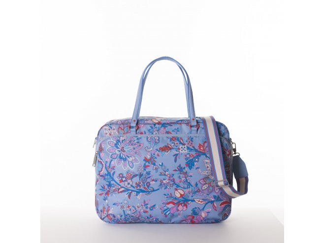 Oilily Flower Festival Office Bag kabelka na 14" notebook 40 cm Dusk Blue 