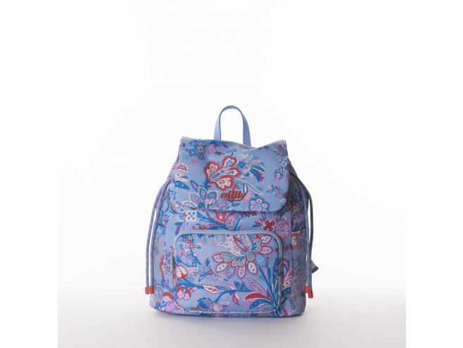 Oilily Flower Festival Backpack dámský městský batoh 8,2 l Dusk Blue 