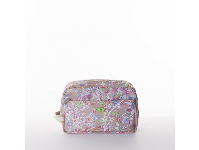 Oilily Flower Festival Pocket Cosmetic Bag kosmetická taška 26 cm Sand Beach 