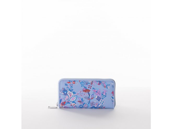 Oilily Flower Festival Zip Wallet dámská peněženka 19,5 cm Dusk Blue 