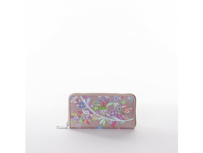Oilily Flower Festival L Zip Wallet dámská peněženka 19,5 cm Sand Beach 