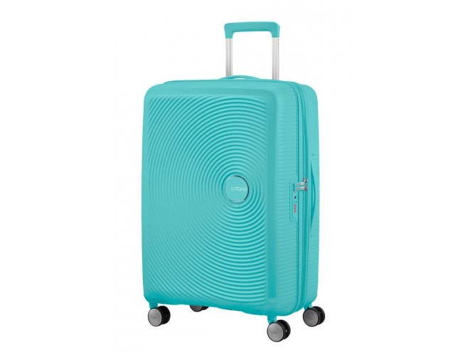 American Tourister Soundbox 67/24 TSA EXP cestovní kufr Poolside Blue 