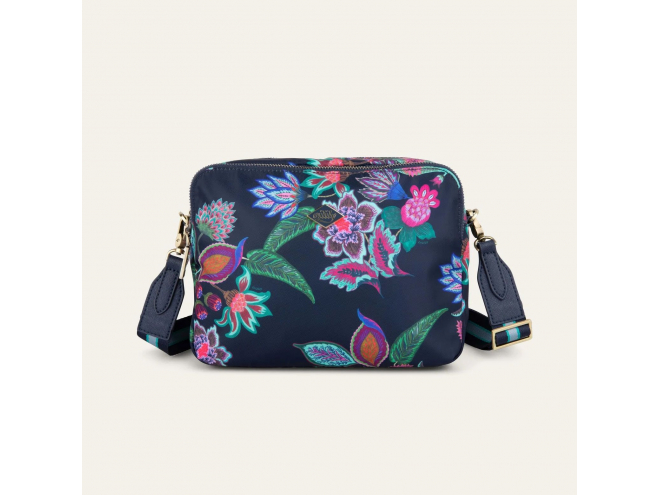 Oilily Sonate S Shoulder Bag květovaná kabelka 24 cm Blue Iris 