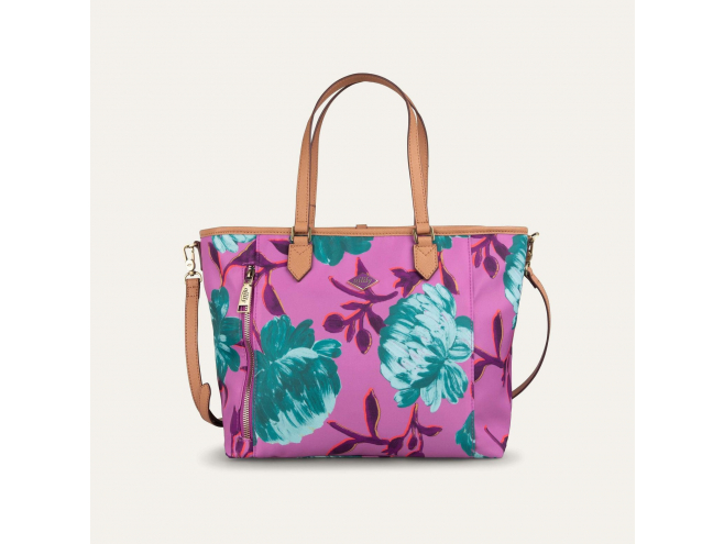 Oilily Peony Handbag květovaná kabelka 29 cm Violet 