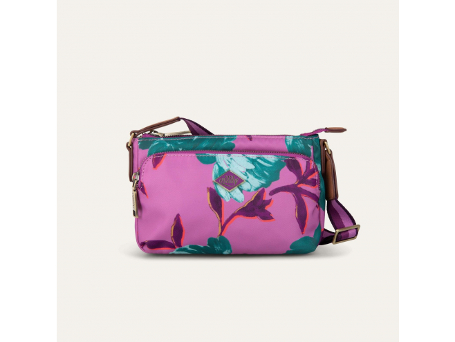 Oilily Peony Xena Shoulder Bag květovaná kabelka 20 cm Violet 