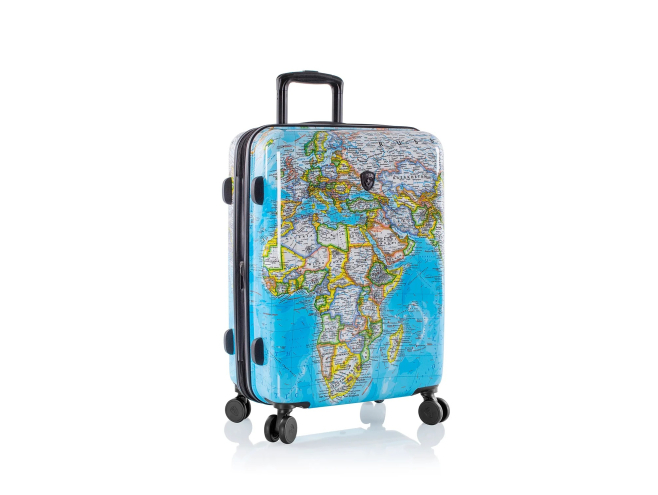 Heys Journey 3G M cestovní kufr TSA 66 cm 86 l Blue Map 