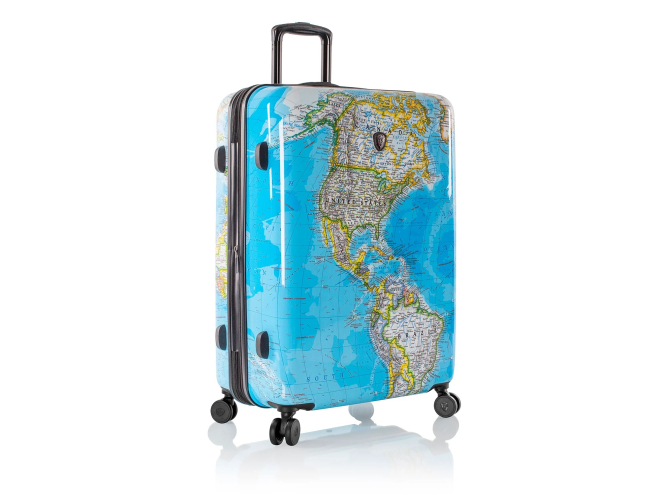 Heys Journey 3G L cestovní kufr TSA 76 cm 127 l Blue Map 