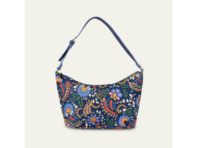 Oilily Ruby Hope Hobo květovaná kabelka 23 cm Eclipse 