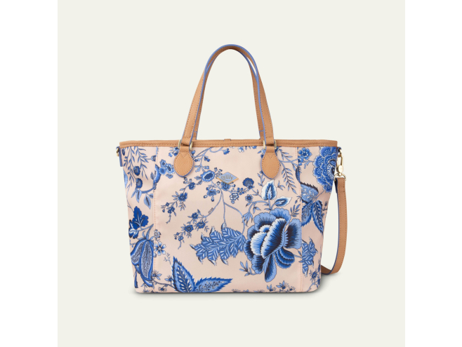 Oilily Sits Icon Haley Handbag květovaná kabelka 29 cm Blue 