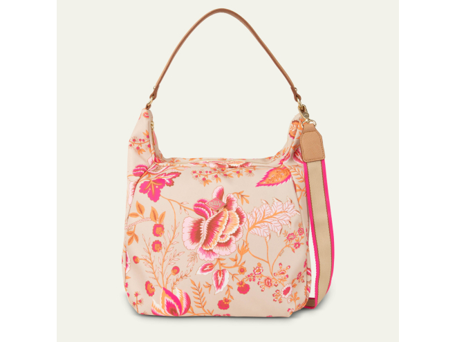 Oilily Sits Icon Mary Shoulder Bag květovaná kabelka 27 cm Pink 