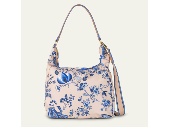 Oilily Sits Icon Mary Shoulder Bag květovaná kabelka 27 cm Blue 