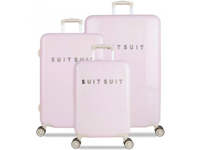 SUITSUIT Fabulous Fifties Pink Dust sada 3 cestovních kufrů TSA 77/67/55 cm 